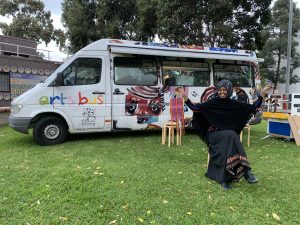 Muhubo at the arts bus